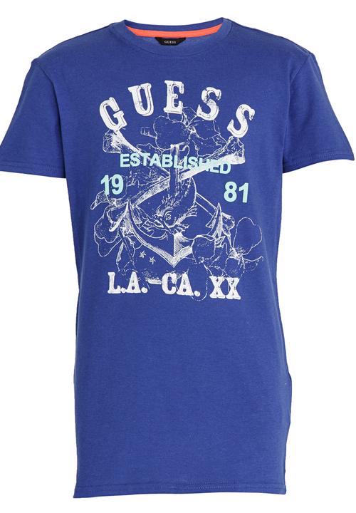 GUESS - S/S LA.CA Tee Blue