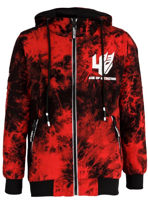 Pop Candy - Printed Hoodie Red