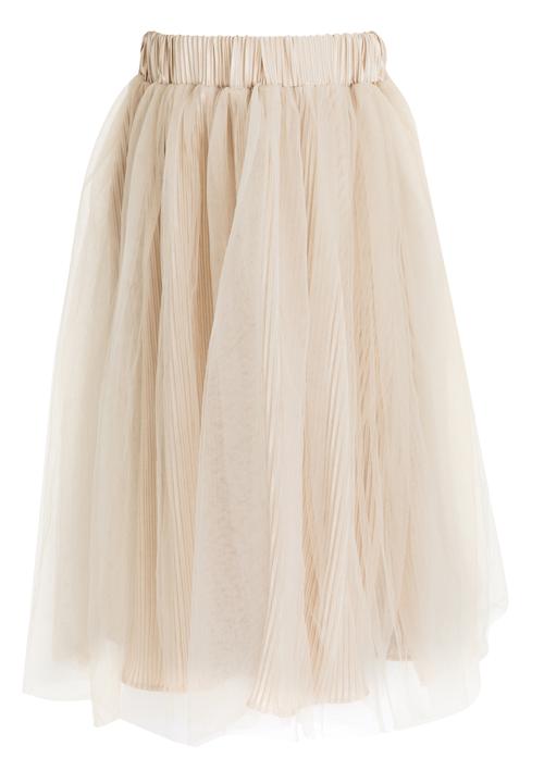 Pop Candy - Mesh Skirt Grey