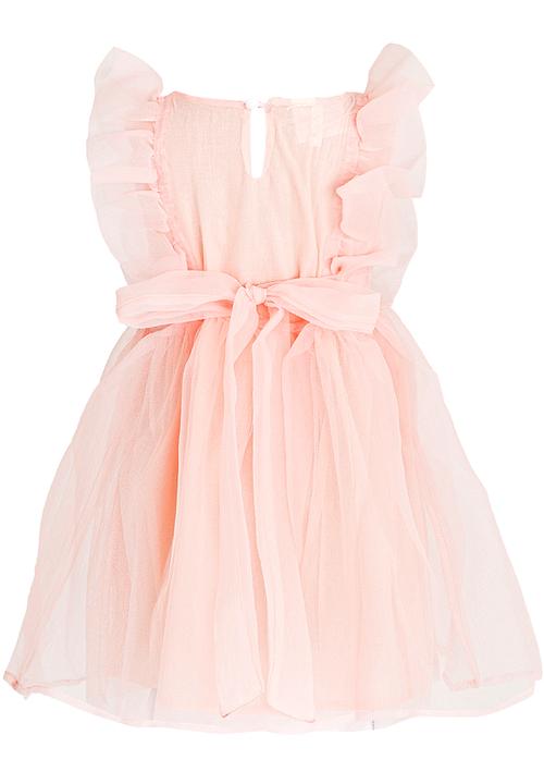 Pop Candy - Frill Detail Dress Peach