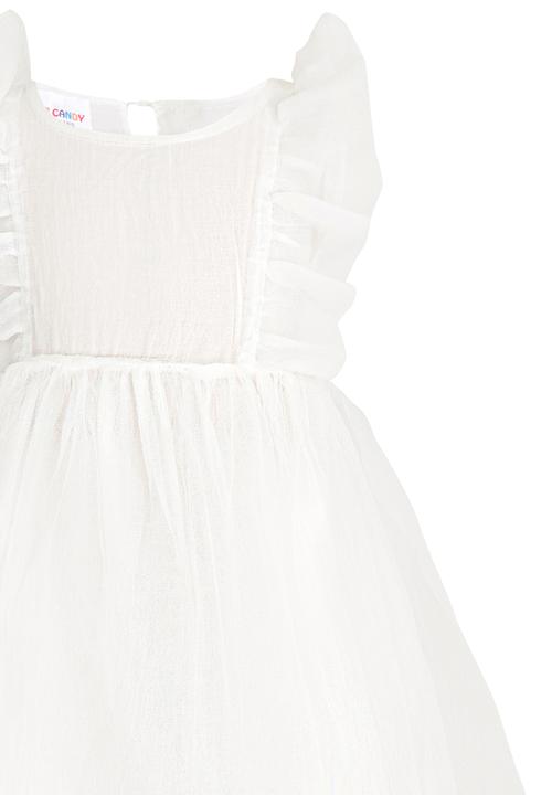 Pop Candy - Frill Detail Dress White