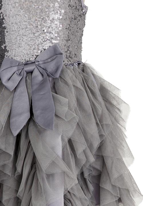 Pop Candy - Combo Party Dress Silver
