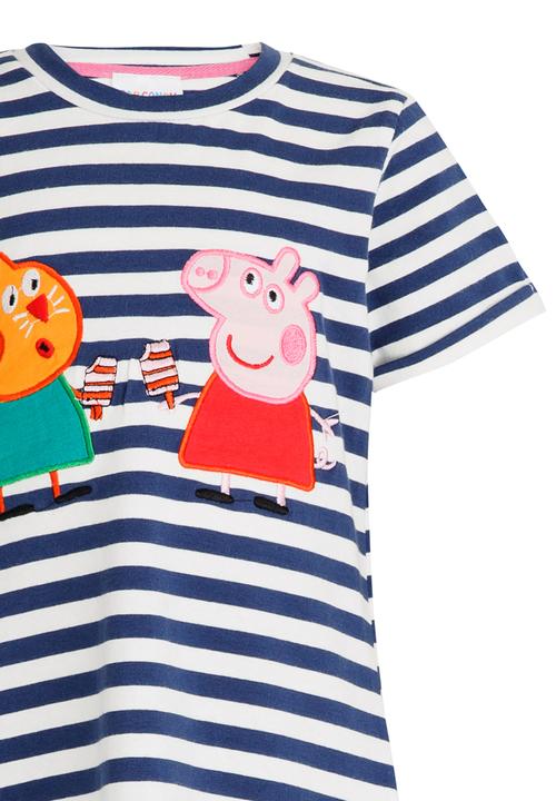 Pop Candy - Printed Stripe Dress Multi-colour