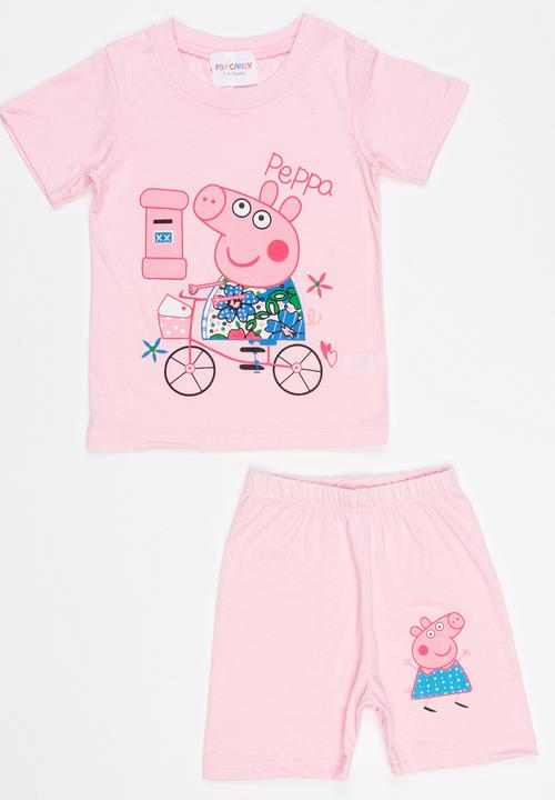 Pop Candy - Printed PJ Set Pale Pink