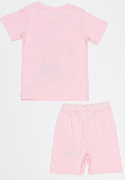 Pop Candy - Printed PJ Set Pale Pink