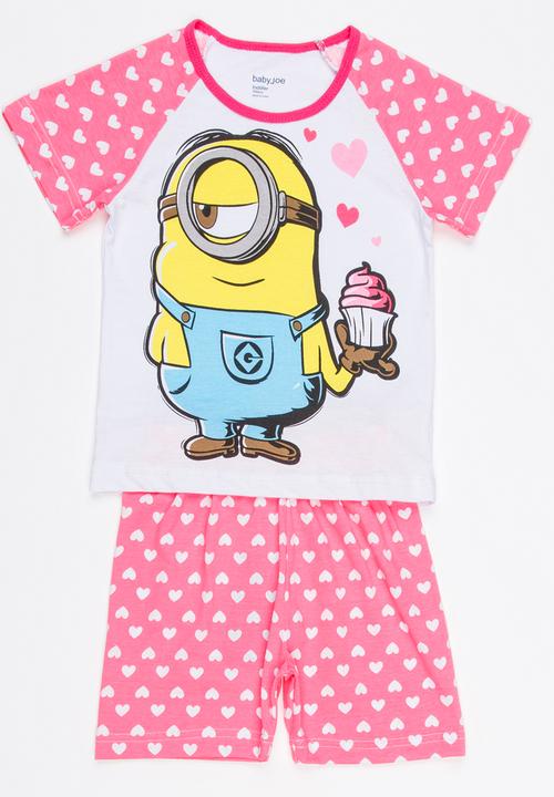 Pop Candy - Printed PJ Set Mid Pink