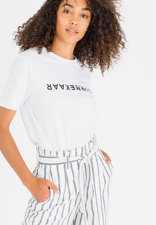 Mevrou & Co - Deurmekaar Tee White