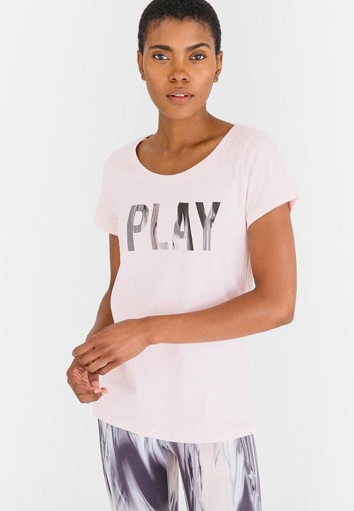 ONLY Play - Mici Regular Short Sleeve Tee Pale Pink