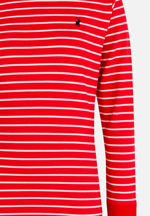 POLO - Alexis LS Striped Dress Red