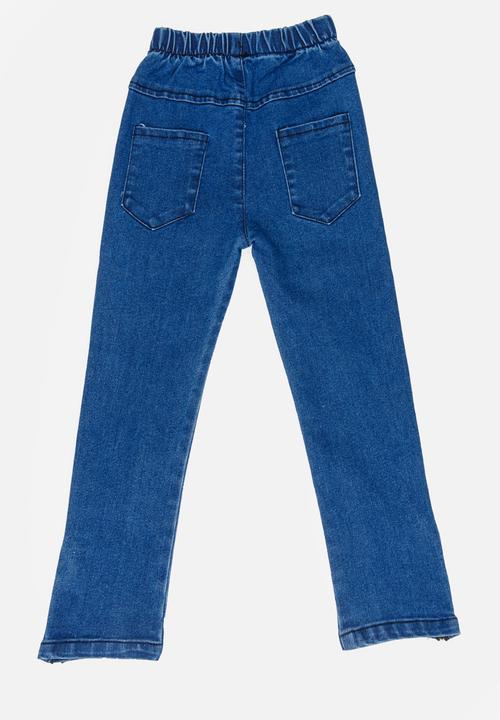 Pop Candy - Girls Skinny Jeans Mid Blue
