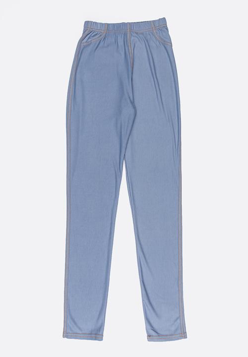 Pop Candy - Girls Jeggings Mid Blue