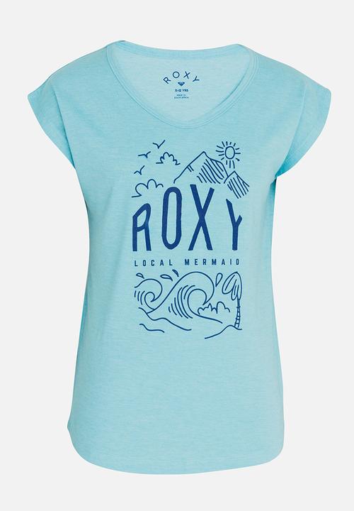 Roxy - Telling Stories Printed Tee Aqua