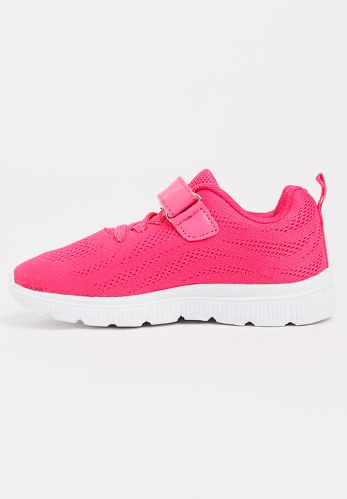 Pop Candy - Lace Up Sneaker Dark Pink