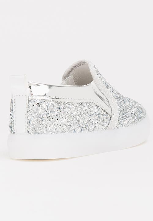 Pop Candy - Glitter Loafer Light Ups Silver