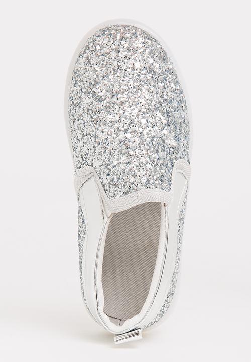 Pop Candy - Glitter Loafer Light Ups Silver