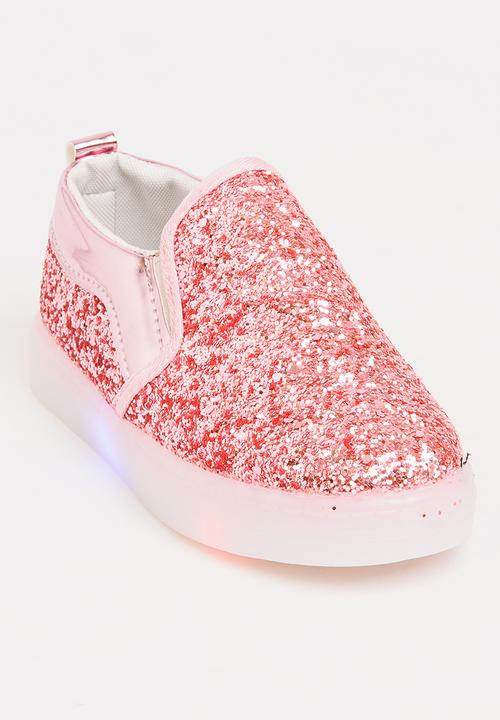 Pop Candy - Glitter Loafer Light Ups Mid Pink