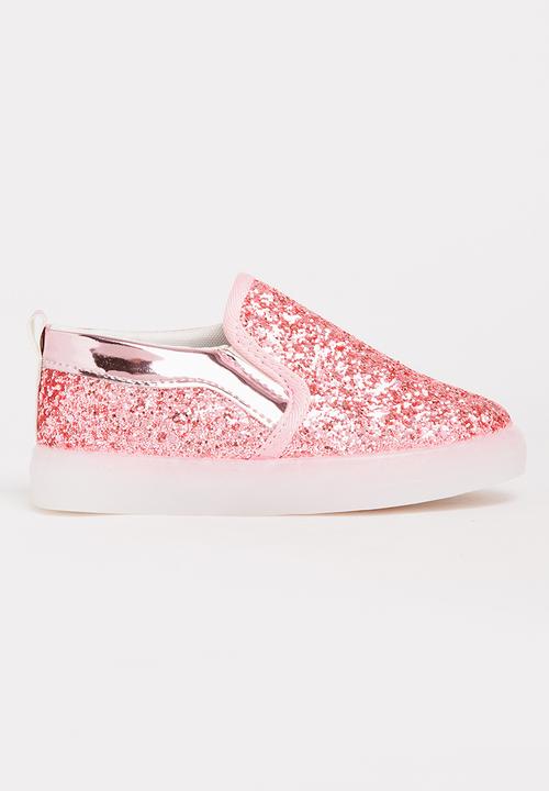 Pop Candy - Glitter Loafer Light Ups Mid Pink