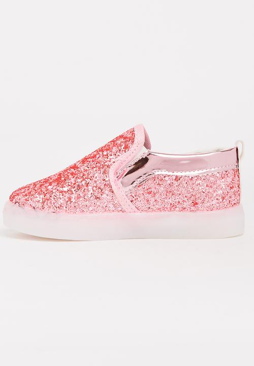 Pop Candy - Glitter Loafer Light Ups Mid Pink