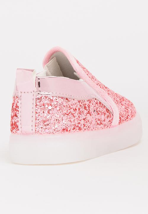 Pop Candy - Glitter Loafer Light Ups Mid Pink