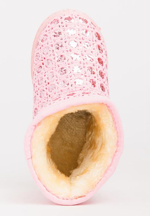 Pop Candy - Foil Print Boot Mid Pink