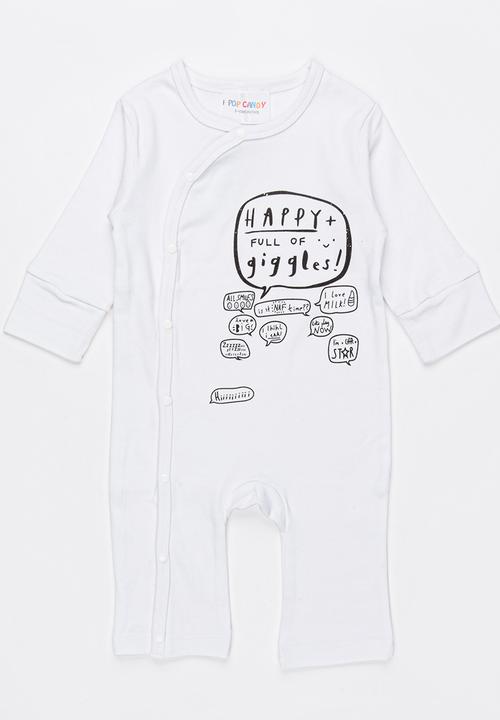 Pop Candy - Full of giggles bodysuit - white