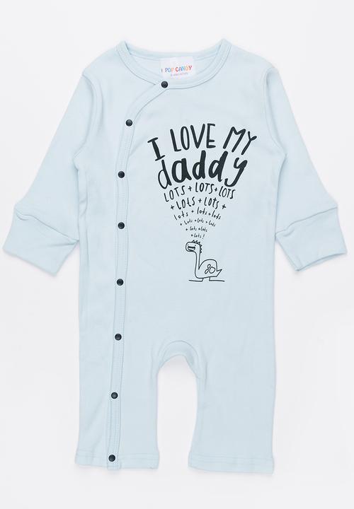Pop Candy - Printed Bodysuit Pale Blue