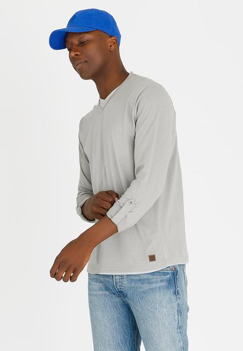 Brave Soul - Heirich V-neck Top Grey