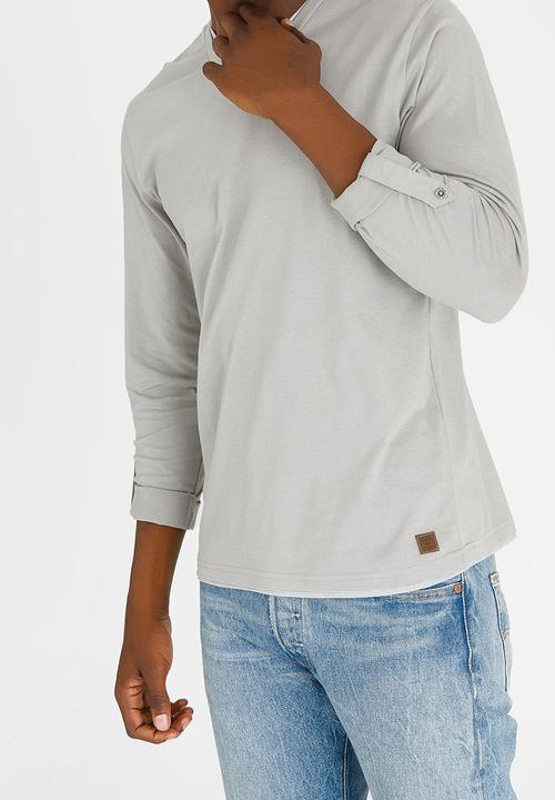 Brave Soul - Heirich V-neck Top Grey