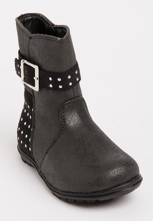 Rock & Co. - Boot with Buckle Detail Black