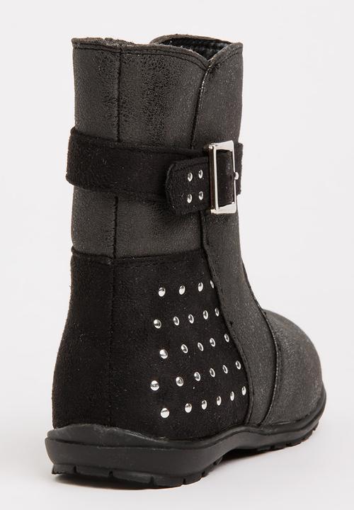Rock & Co. - Boot with Buckle Detail Black