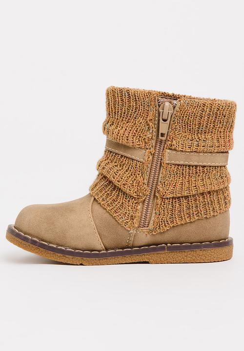 Rock & Co. - Bow Detail Boots Taupe