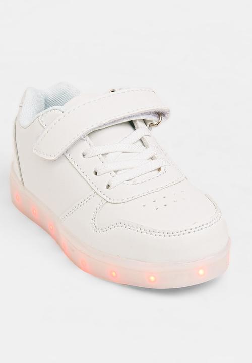 Pop Candy - Light Up Rechargeable Sneaker White