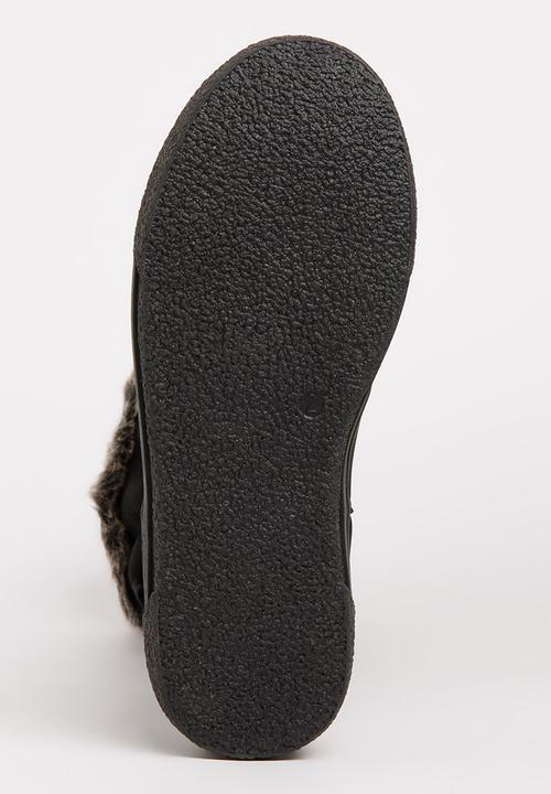 Rock & Co. - Boot with Fur Trim Black