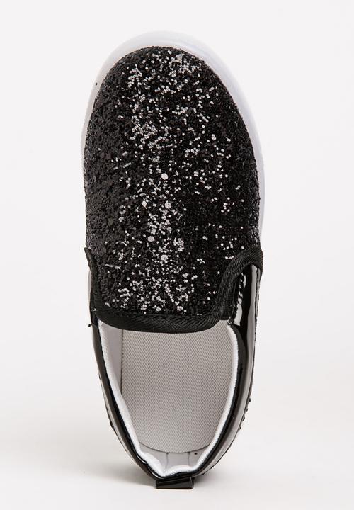 Pop Candy - Glitter Loafer Light Ups Black