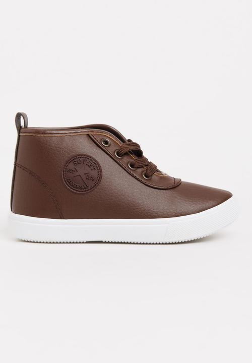 SOVIET - Callista Hi Cut Sneaker Brown