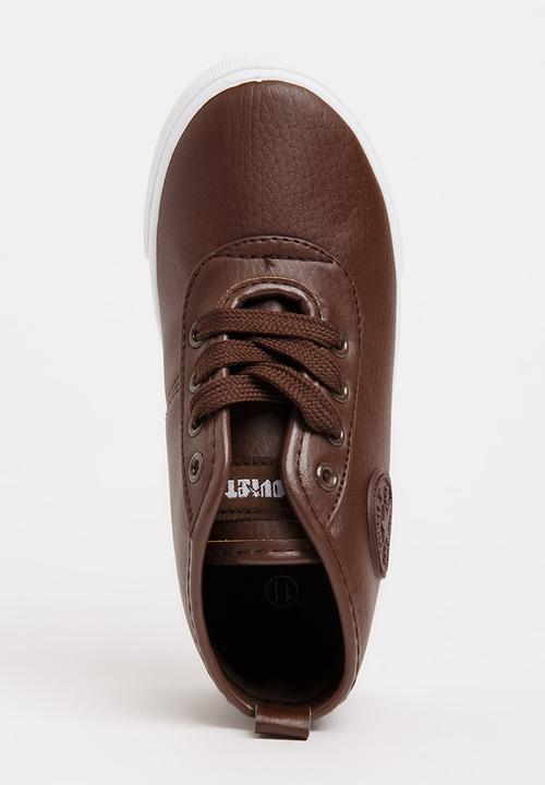 SOVIET - Callista Hi Cut Sneaker Brown