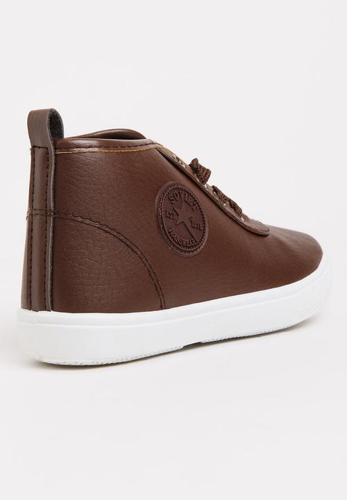 SOVIET - Callista Hi Cut Sneaker Brown