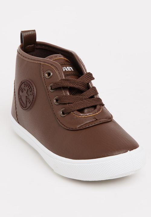SOVIET - Callista Hi Cut Sneaker Brown