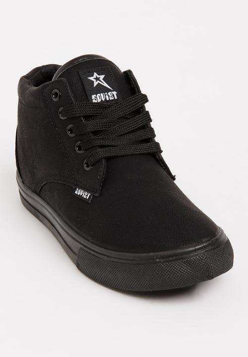 SOVIET - Clyde Hi Cut Sneaker Mono Black