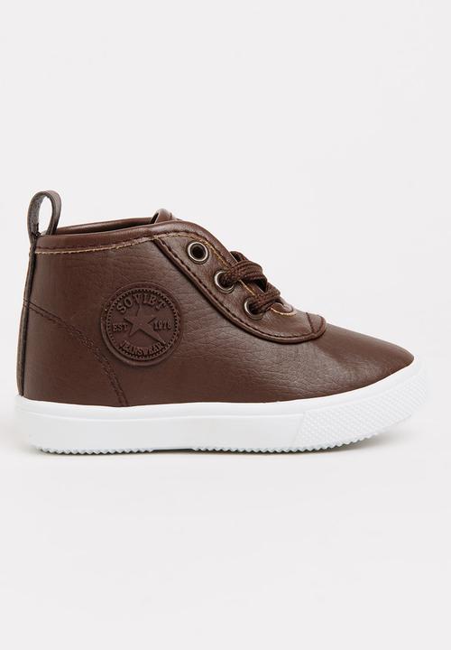 SOVIET - Callista Hi Cut Sneaker Brown