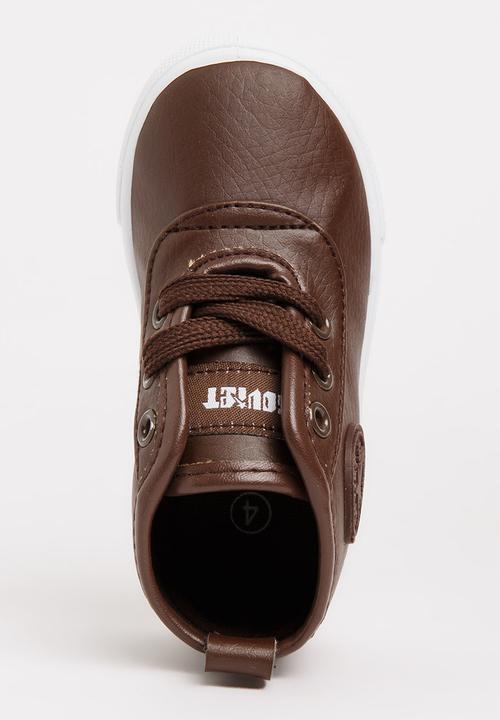 SOVIET - Callista Hi Cut Sneaker Brown