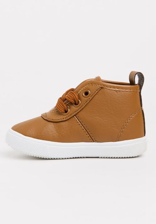SOVIET - Callista Hi Cut Sneaker Tan