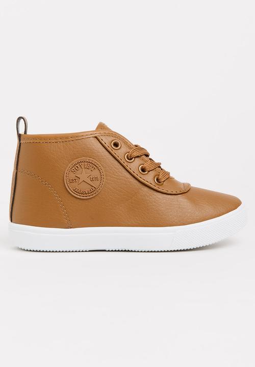 SOVIET - Callista Hi Cut Sneaker Tan