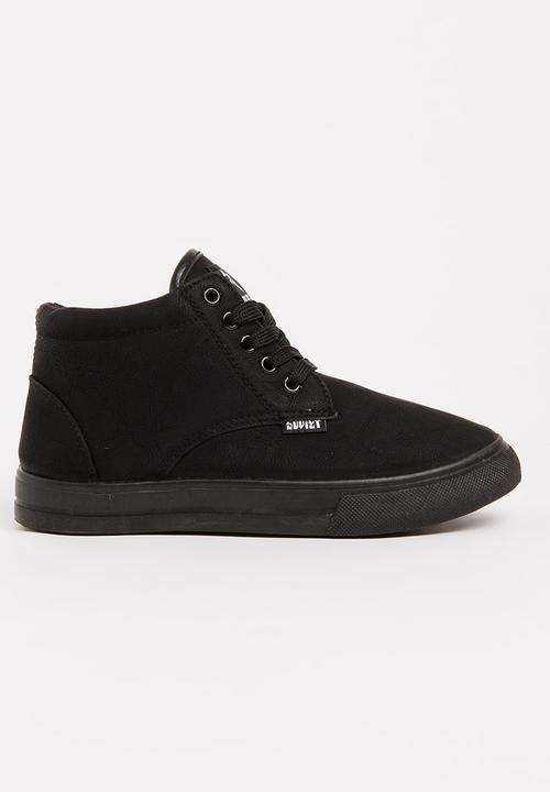 SOVIET - Clyde Hi Cut Sneaker Mono Black