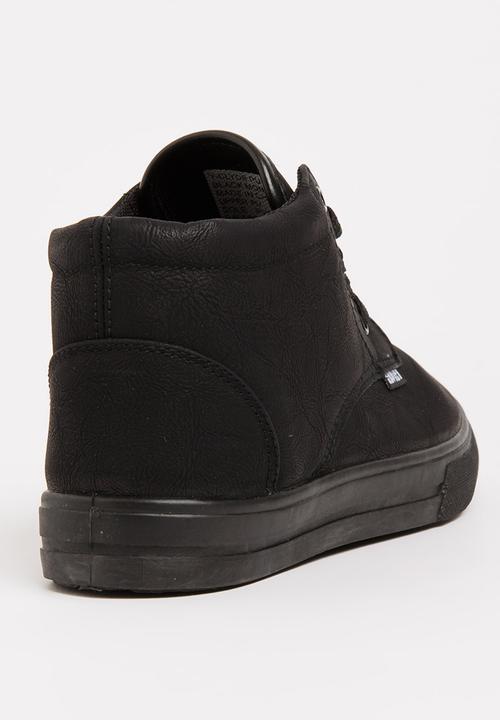 SOVIET - Clyde Hi Cut Sneaker Mono Black