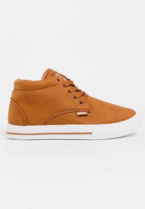 SOVIET - Clyde Hi Cut Sneaker Tan