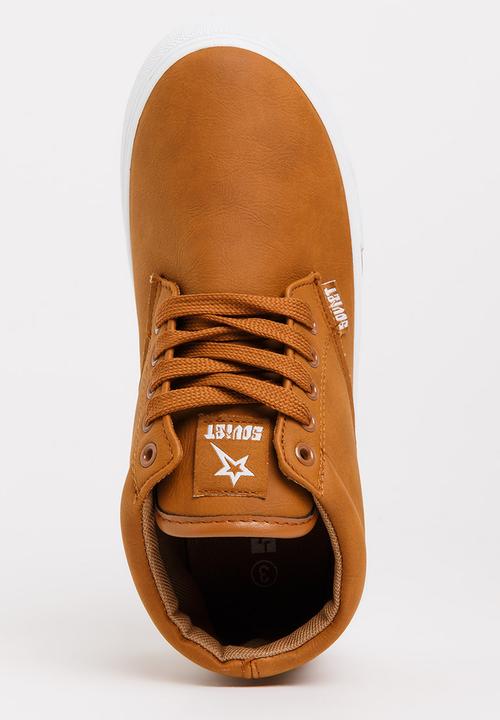 SOVIET - Clyde Hi Cut Sneaker Tan