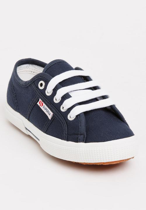 SUPERGA - Classic Slim  lace Up Sneaker Blue