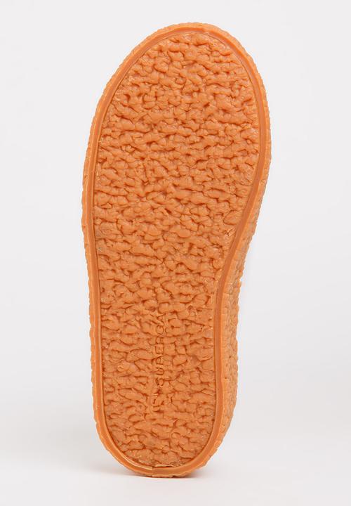 SUPERGA - Velcro strap sneaker with gum sole - white 
