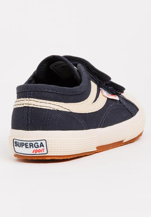 SUPERGA - Velcro Strap  Sneaker Navy